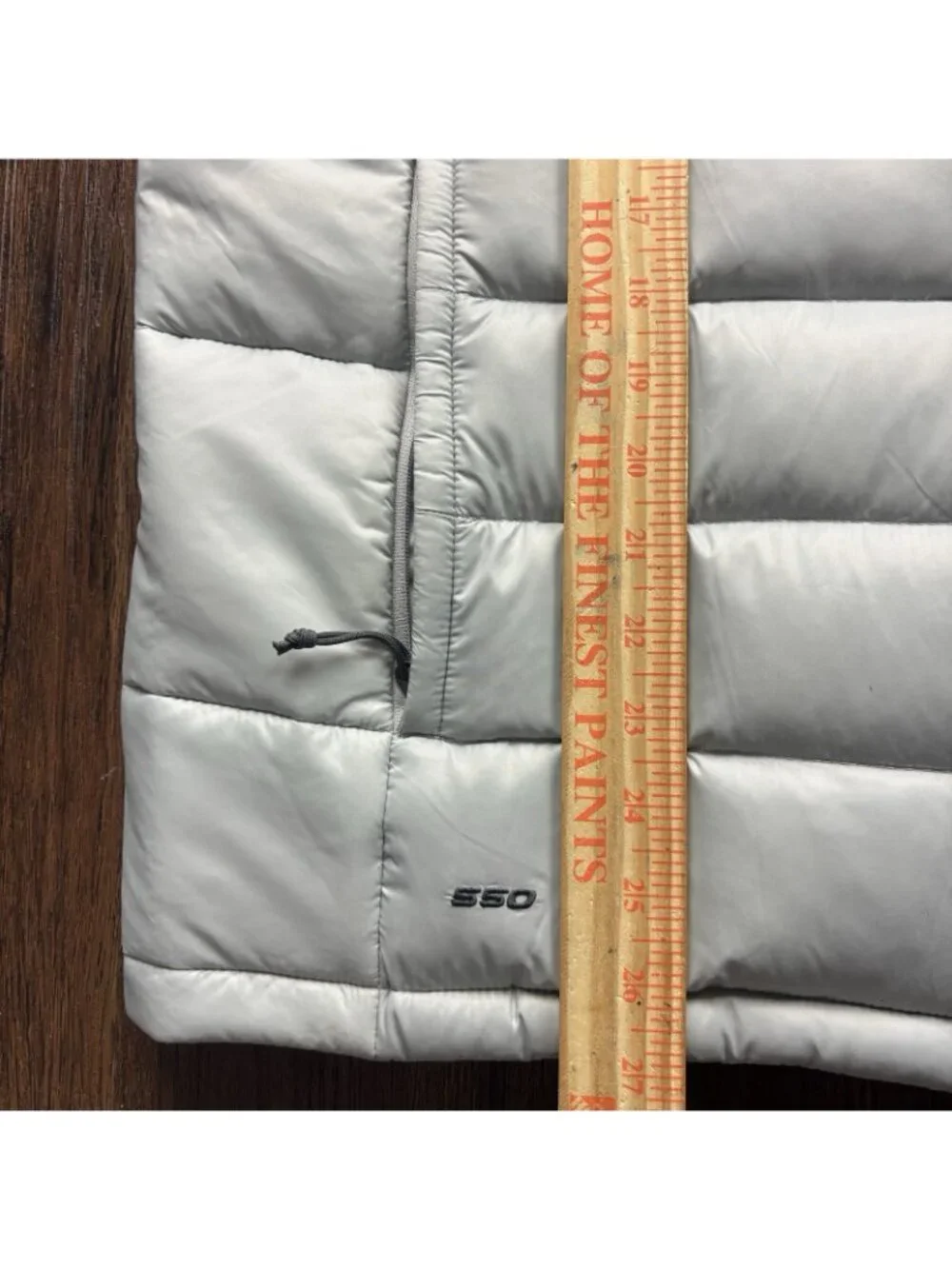 The North Face 550 Puffer Full Zip Vest Gray Men’s Size Large